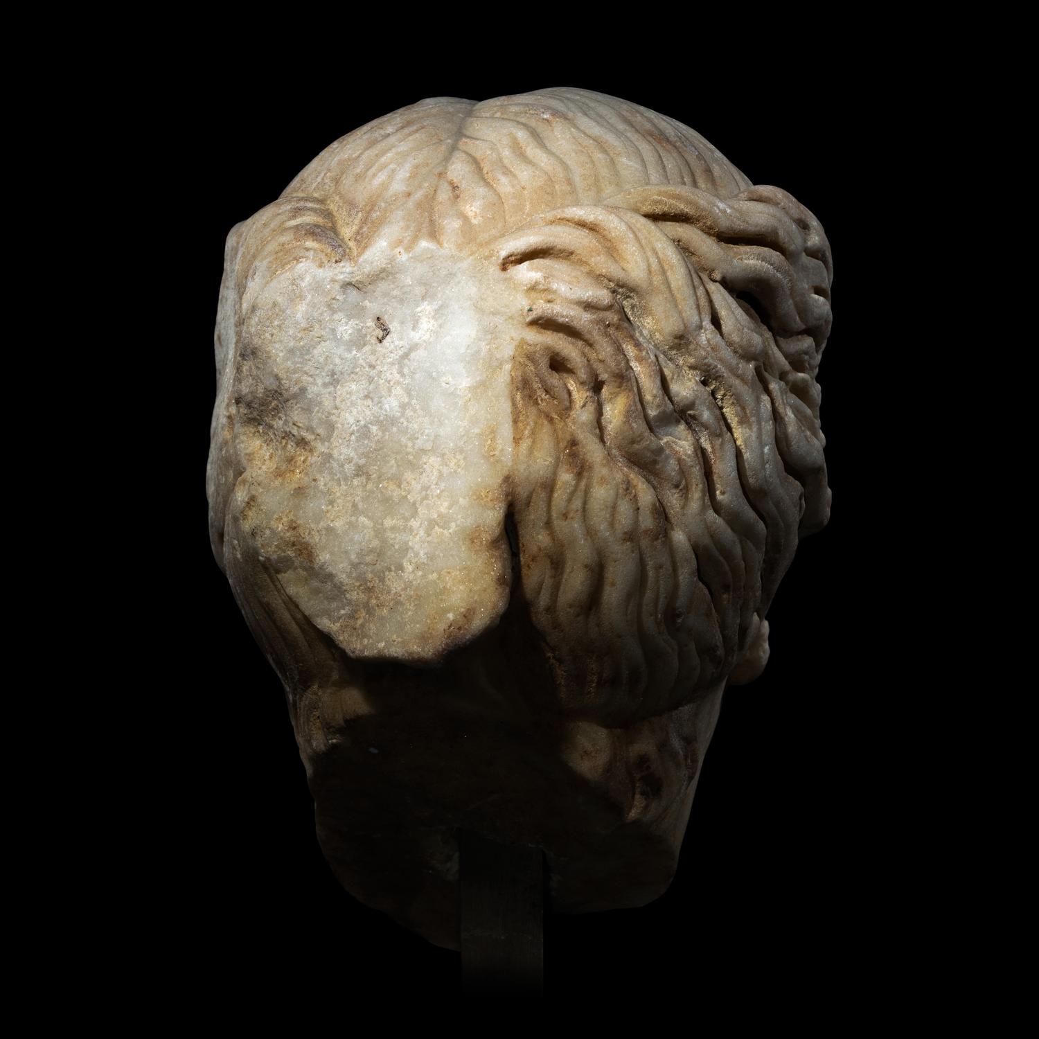 A Roman Marble Head of a Goddess