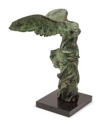 A Patinated Bronze Model of Winged Victory of Samothrace
