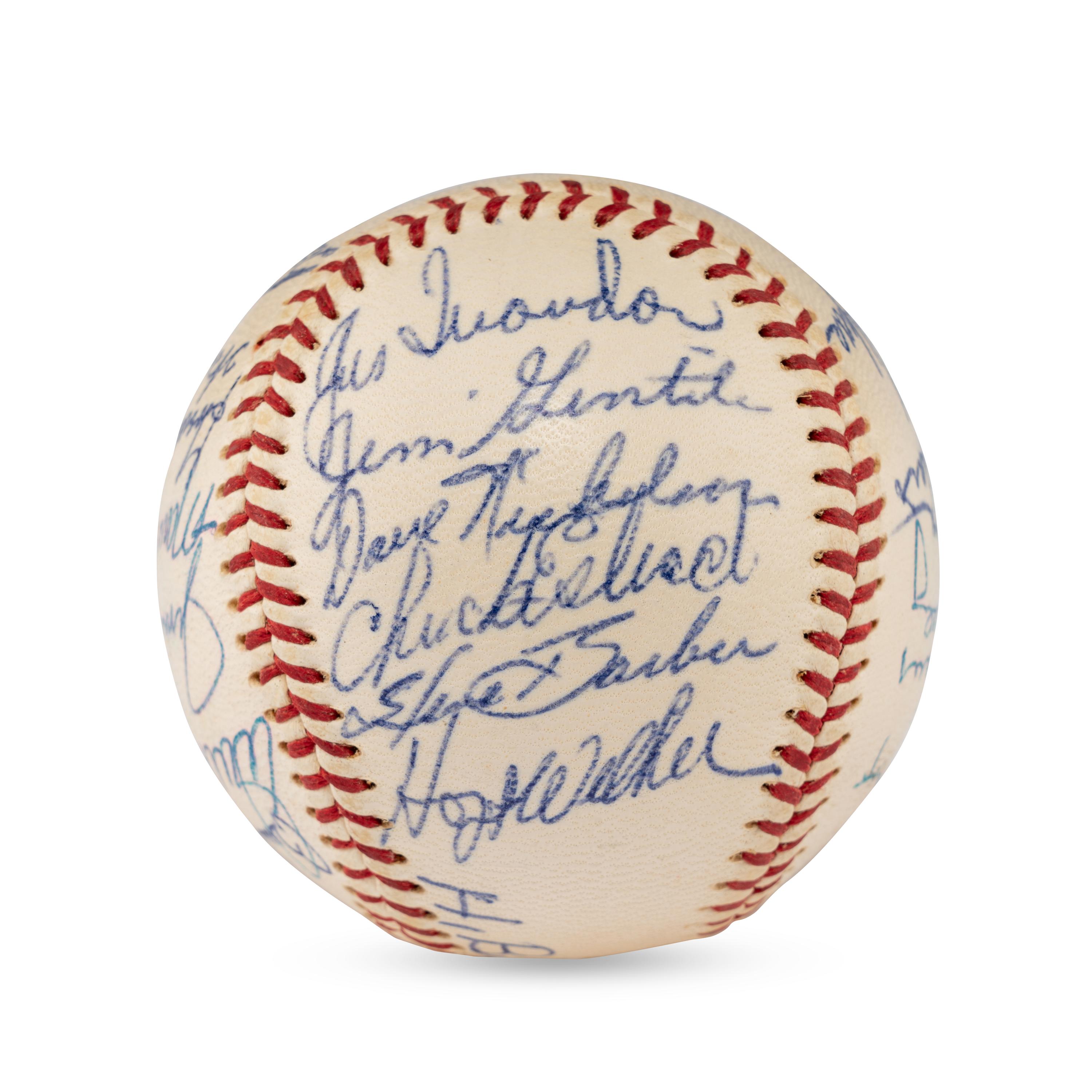 A 1960 Baltimore Orioles Team Signed Autograph Baseball
