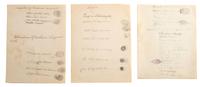 [NATIVE AMERICANS]. Archive of documents related to Assiniboine, Arapaho, and Northern Cheyenne tribal affairs, incl. delegation documents.