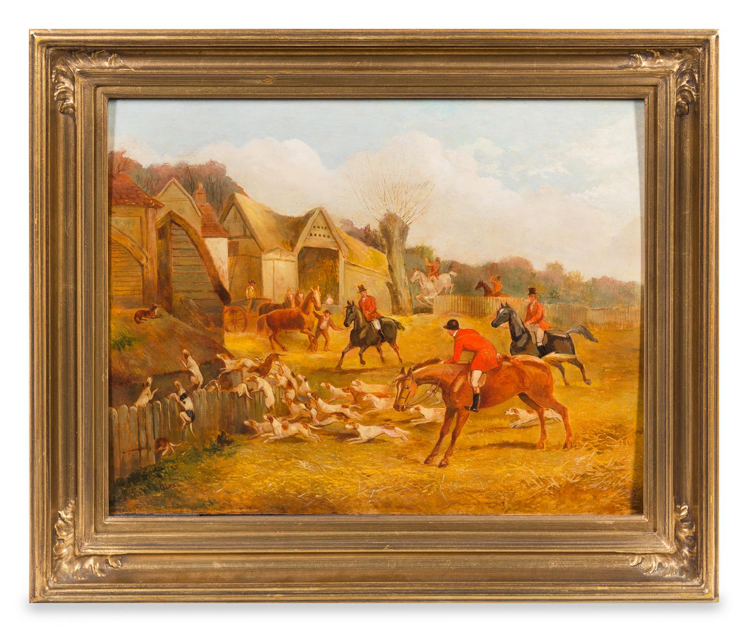Attributed to Henry Alken, (British, 1810-1894), Untitled (Hunt Scene)