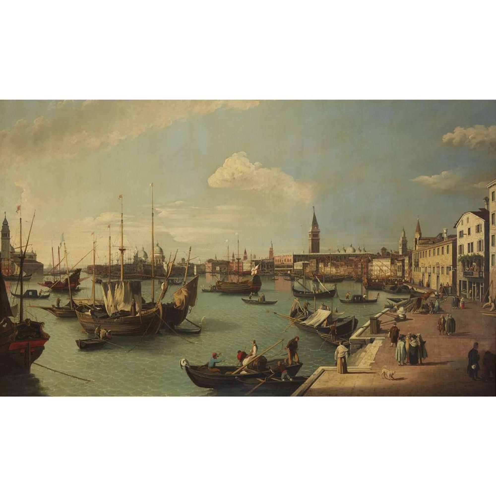 AFTER CANALETTO (ITALIAN 1697–1768) "RIVA DEGLI SCHIAVONI"