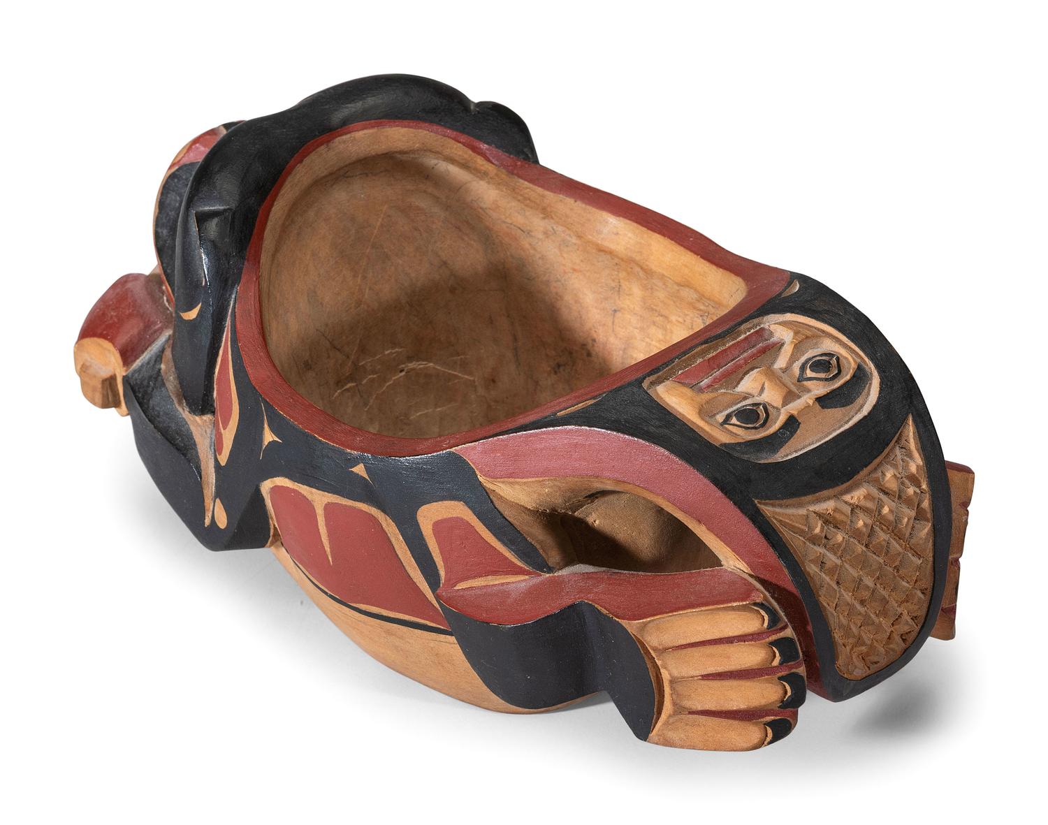 Carved Beaver Bowl