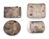 Navajo Sterling Silver and Turquoise Belt Buckles