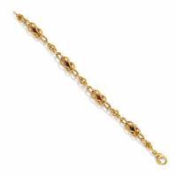 RUBY, SAPPHIRE, AND YELLOW GOLD BRACELET