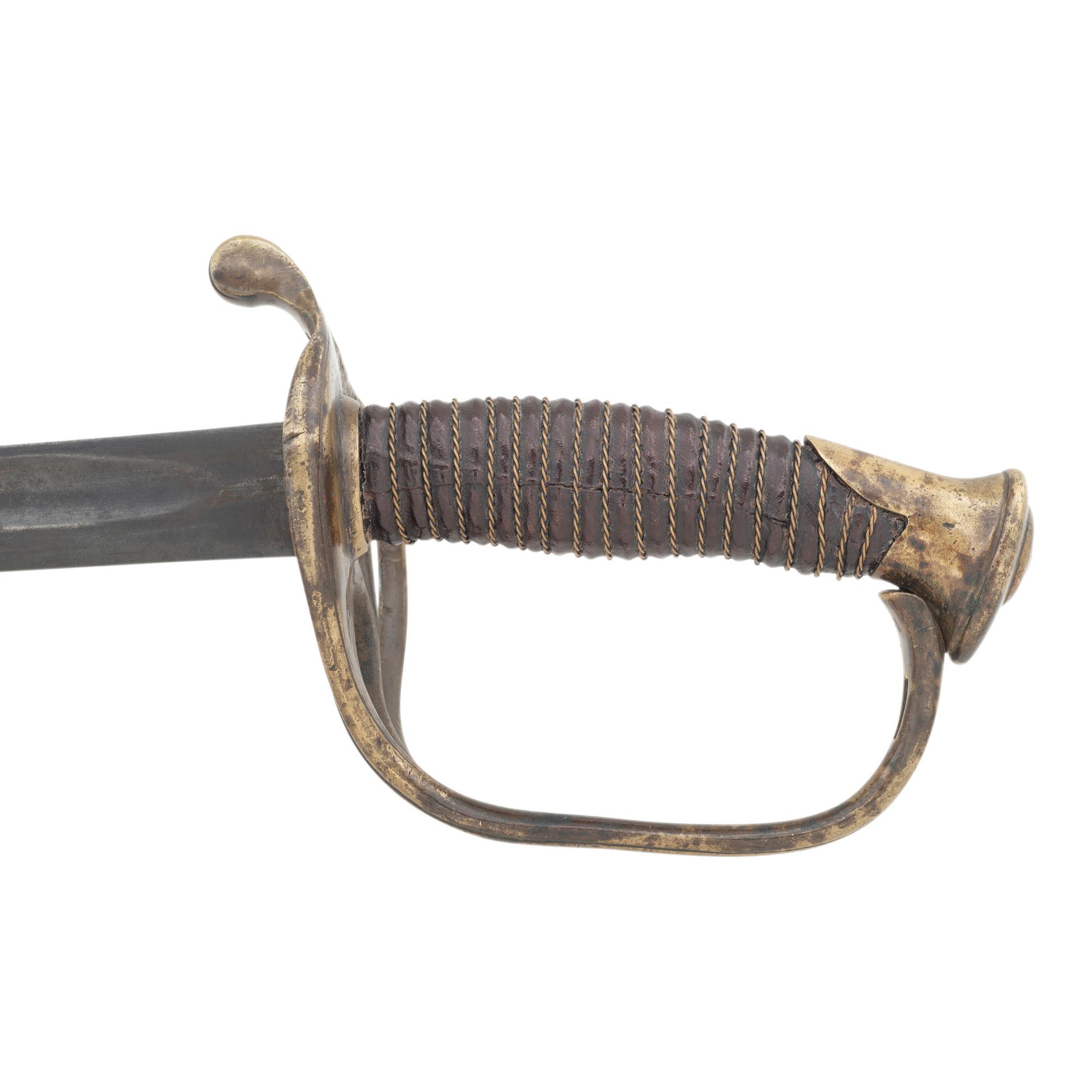 Leech & Rigdon Cavalry Officer's Saber with Brass Mounted Iron Scabbard