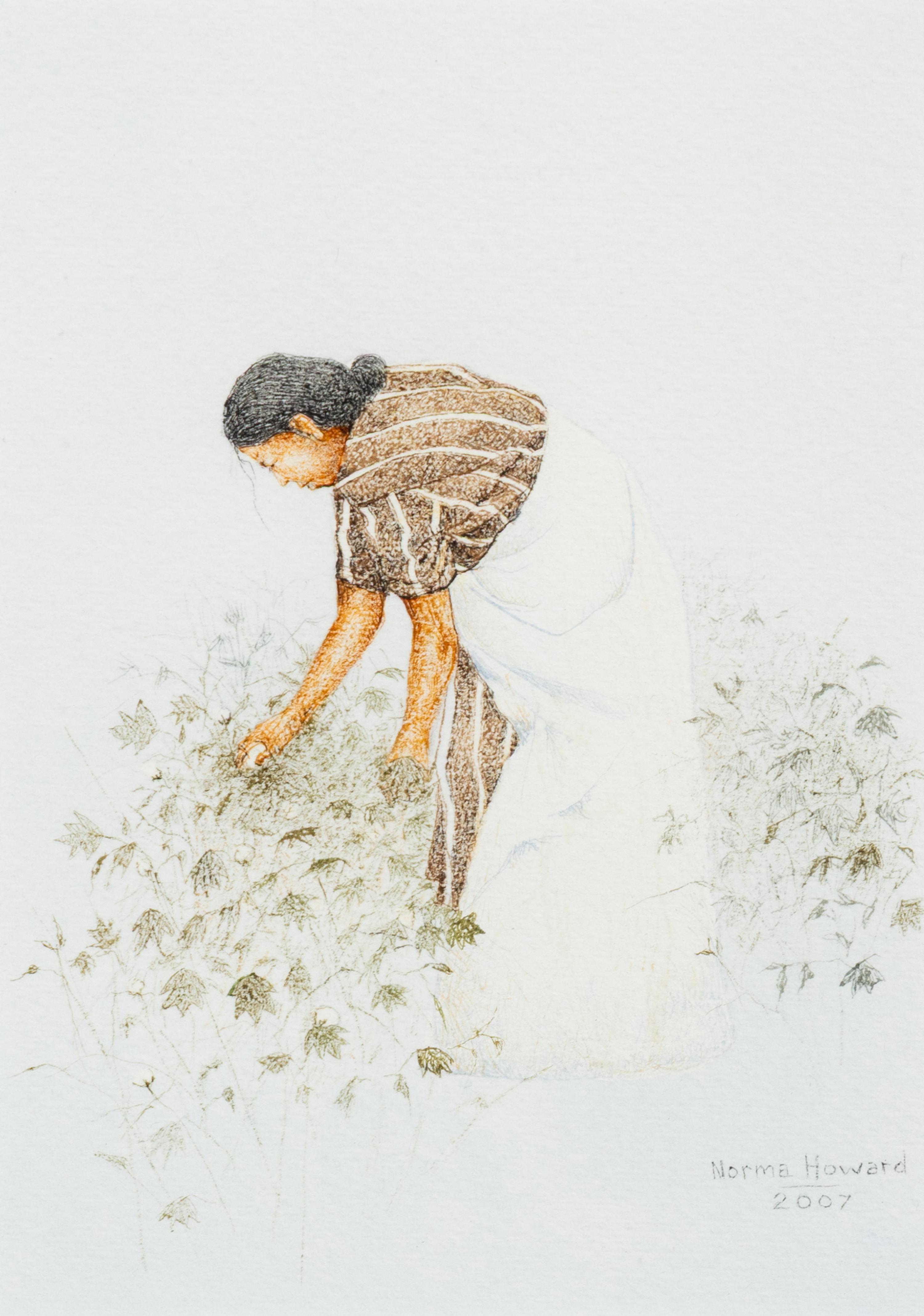 Norma Howard (Choctaw, 1958-2024) — untitled, woman in field, 2007