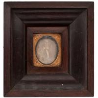 [EARLY PHOTOGRAPHY - PORTRAITURE]. A group of 4 framed daguerreotypes of male and female subjects, including: