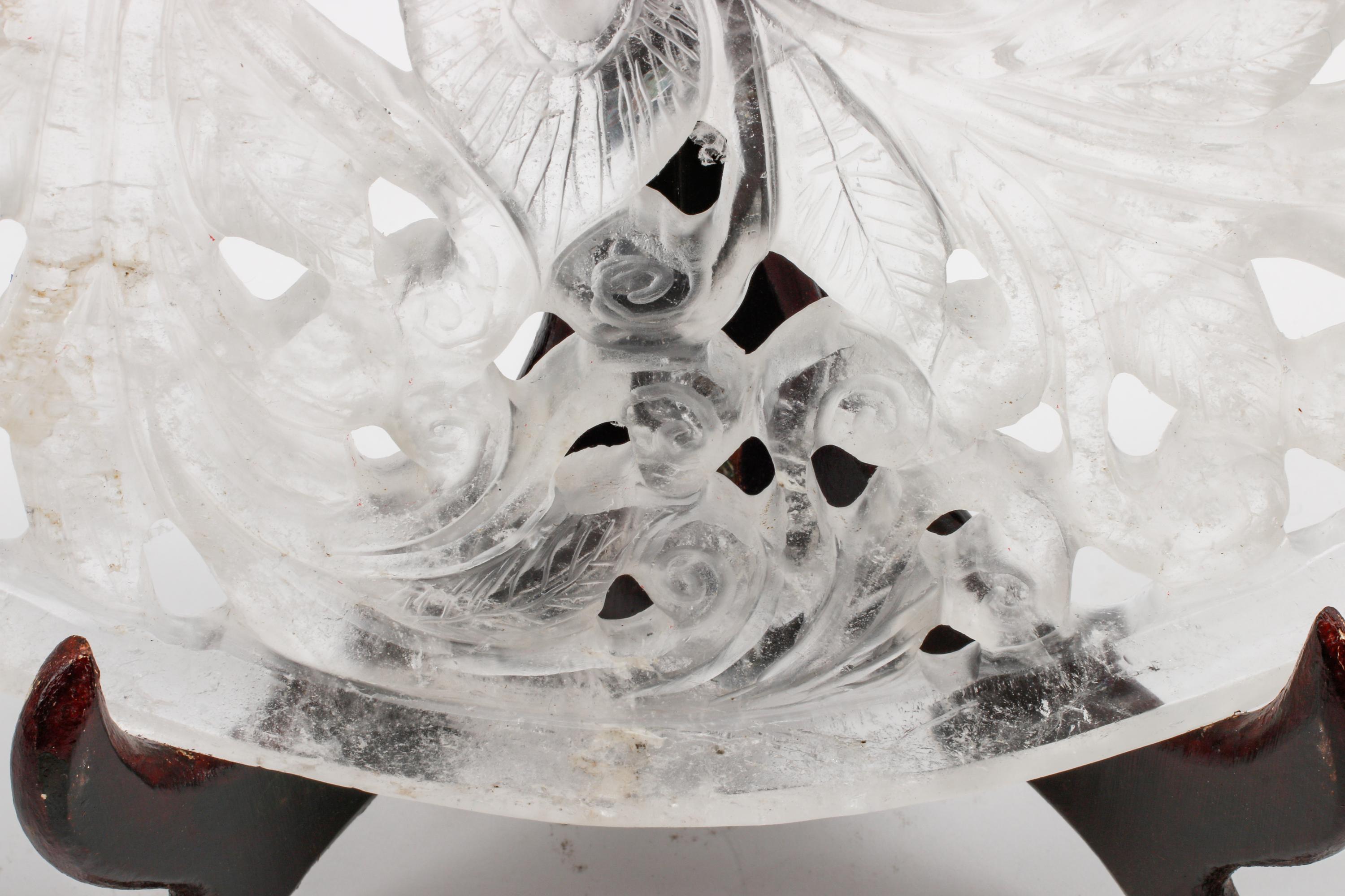 An Italian Carved Openwork Rock Crystal Plate