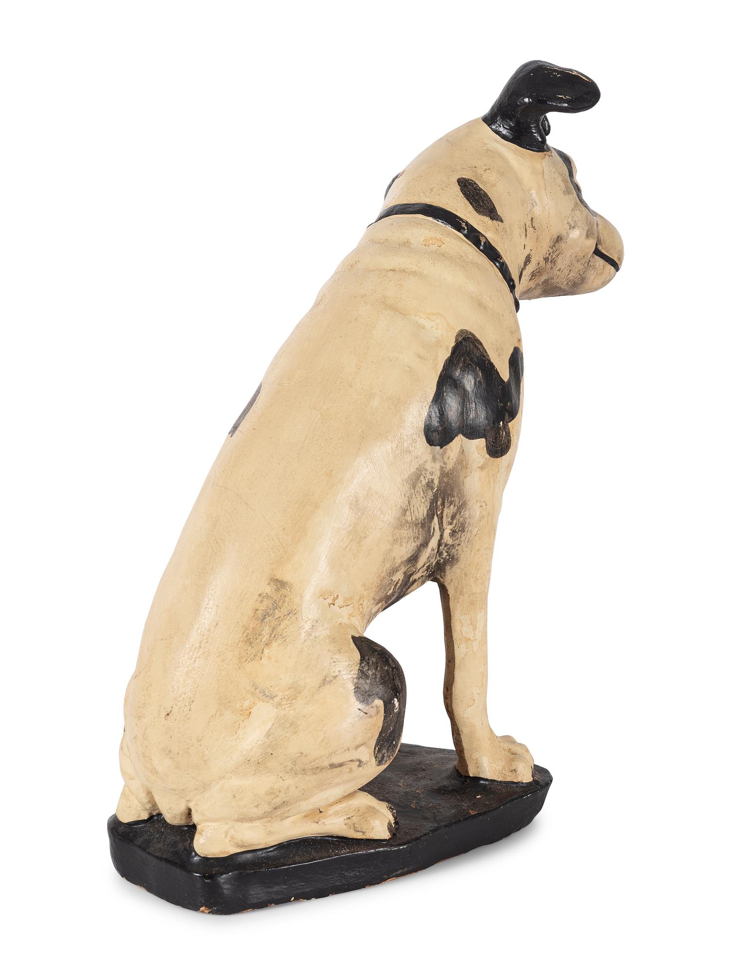 An RCA 'Nipper' Chalkware Advertising Figure