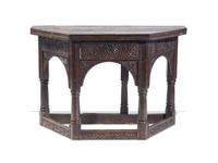 A Charles II Oak Octagonal Flip-Top Table