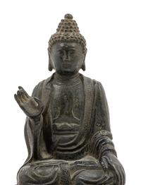 A Bronze Figure of Seated Buddha Shakyamuni