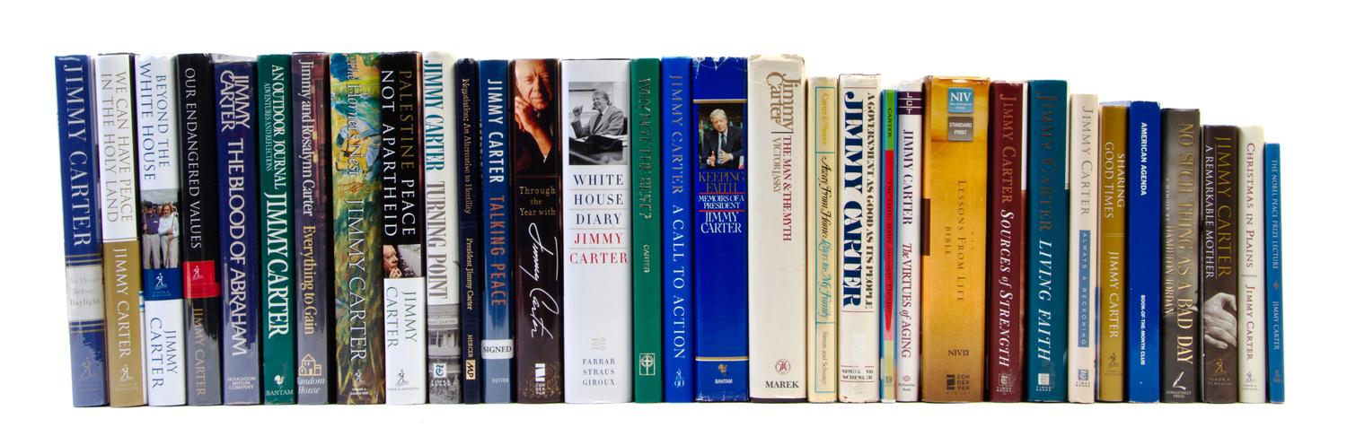 (CARTER, JIMMY) A collection of the 28 complete works of President Jimmy Carter, all signed.