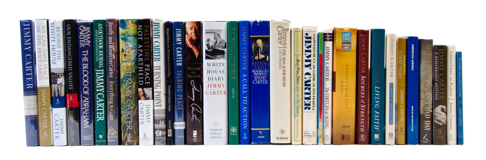 (CARTER, JIMMY) A collection of the 28 complete works of President Jimmy Carter, all signed.