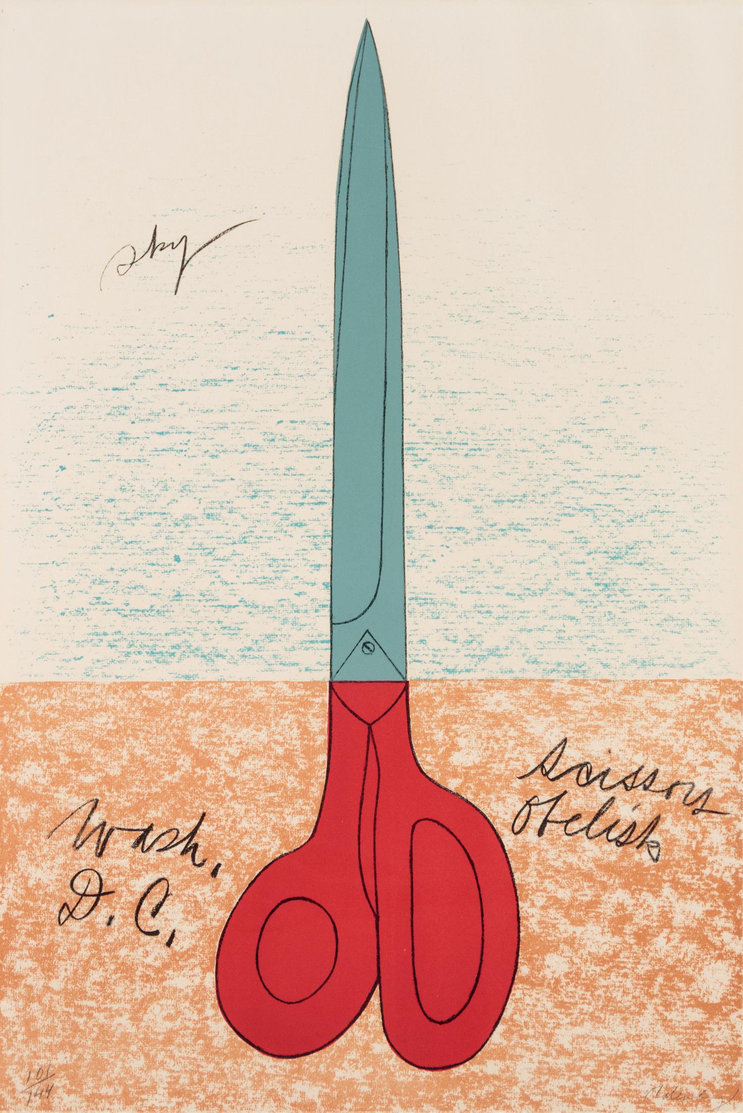 A pair of prints ( Scissors Cut Out; Scissors as Monument from The National Collection of Fine Arts Portfolio )