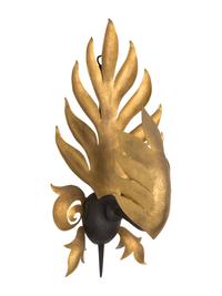 A Pair of Contemporary Bronze and Gilt Metal Sconces