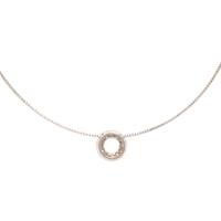 White Gold and Diamond Slide Necklace