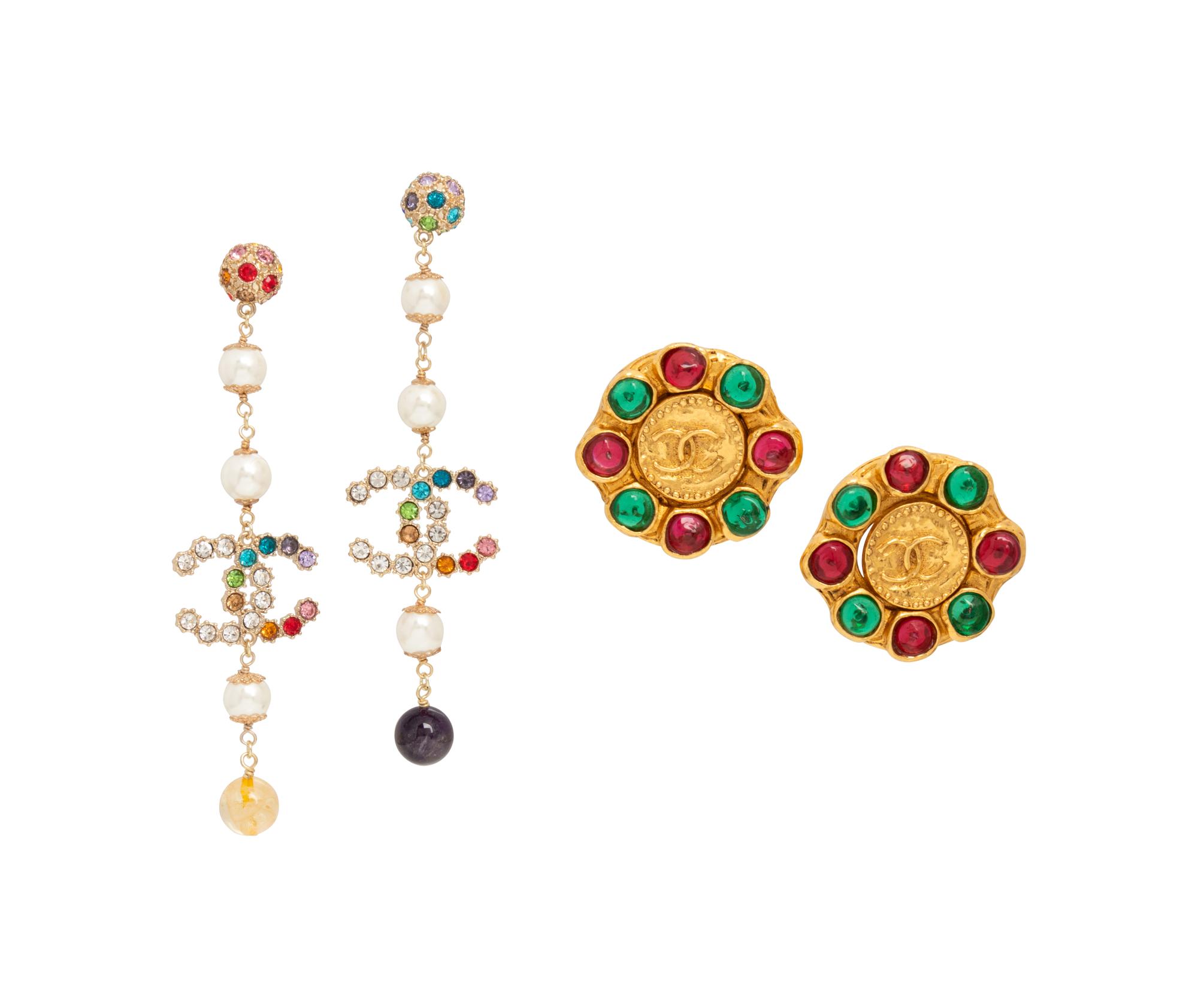 Two Pairs of Chanel Earrings, 1971-2019