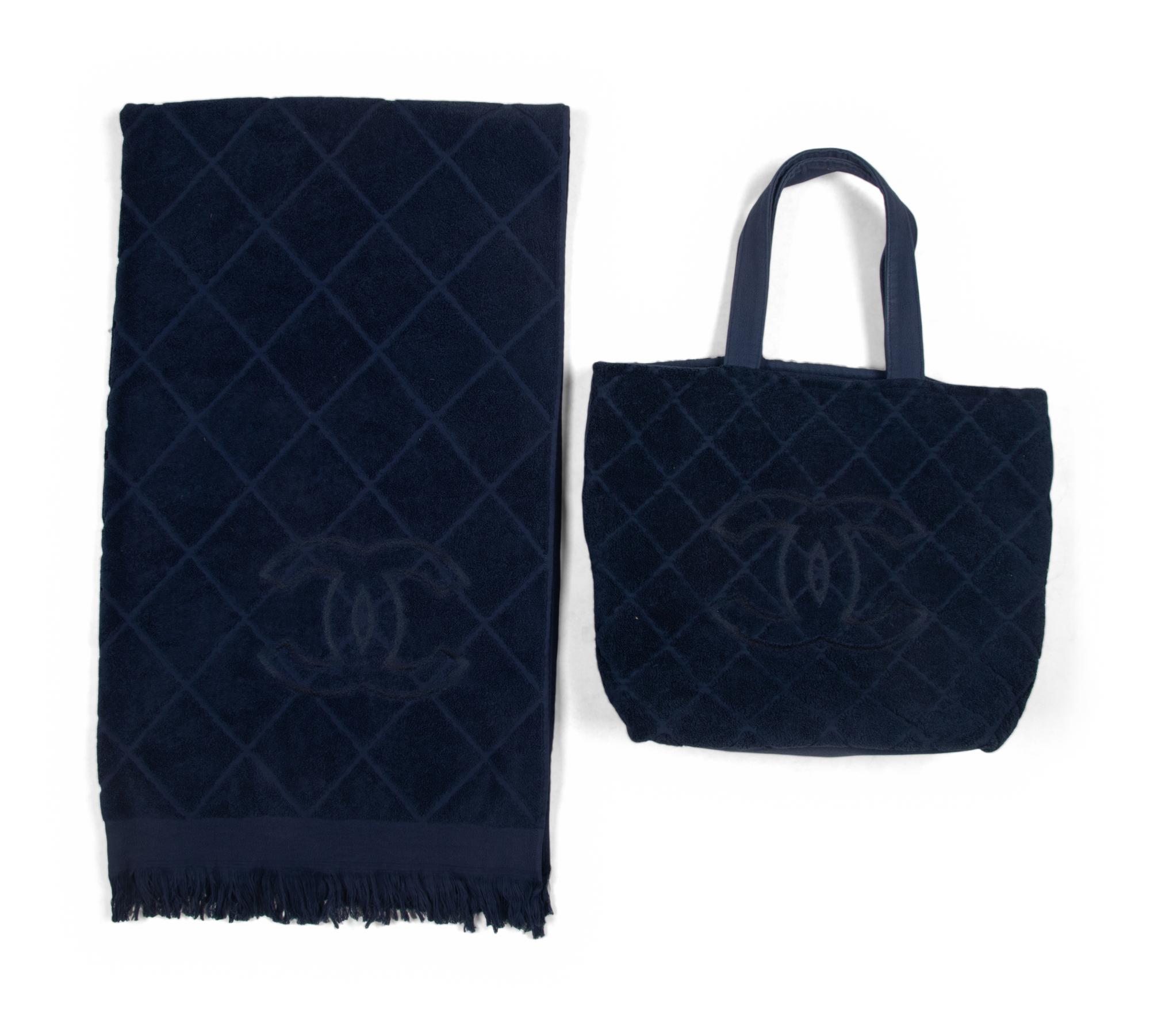 Chanel Terrycloth Tote and Towel