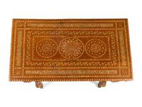 A North Italian Bone-Inlaid Walnut Table
