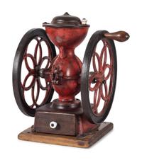 A Landers, Frary & Clark Painted Cast Iron Coffee Mill