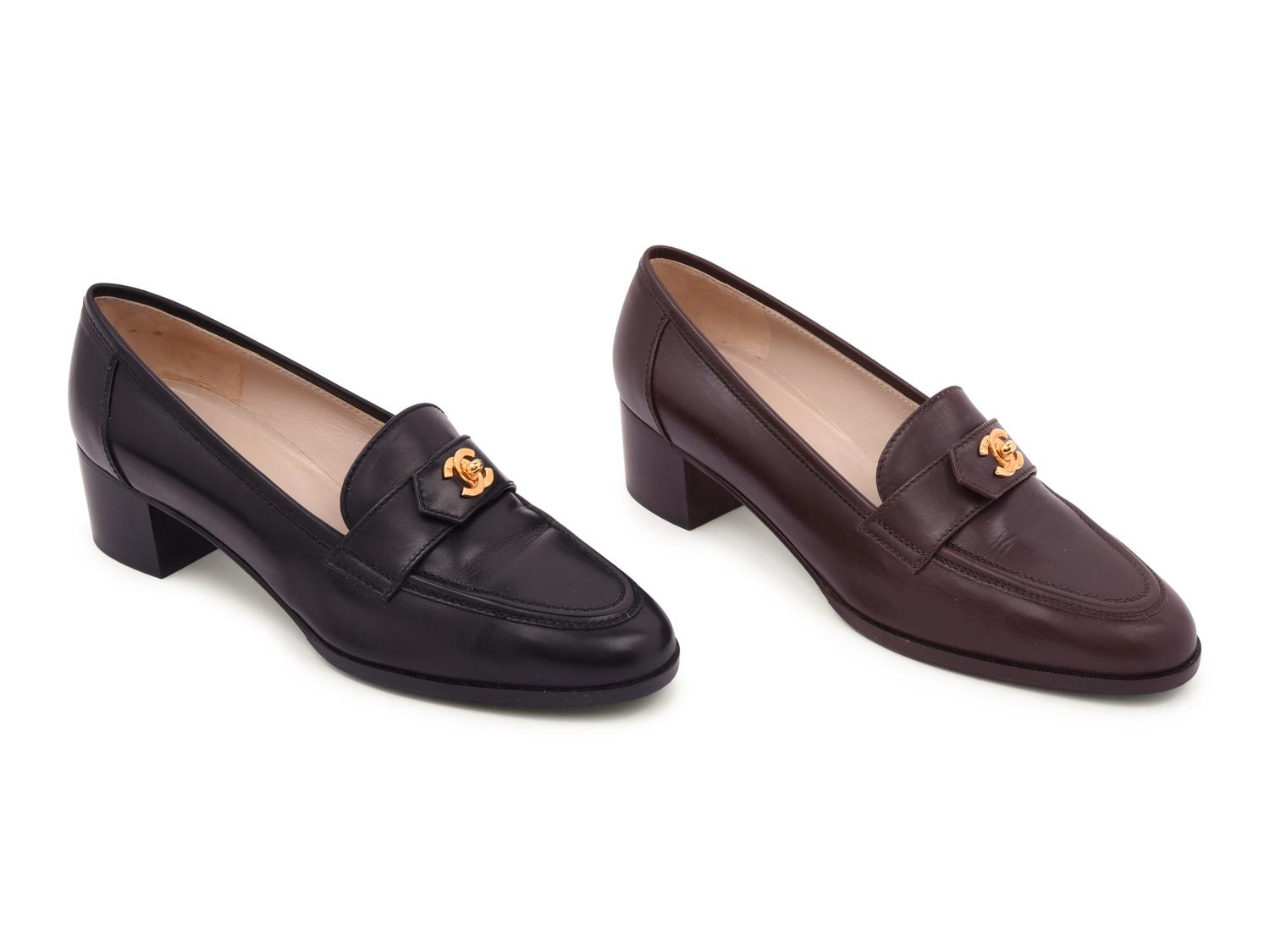 Two Pairs of Chanel Loafers, 1996