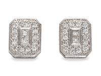 CHARRIOL, DIAMOND EARRINGS