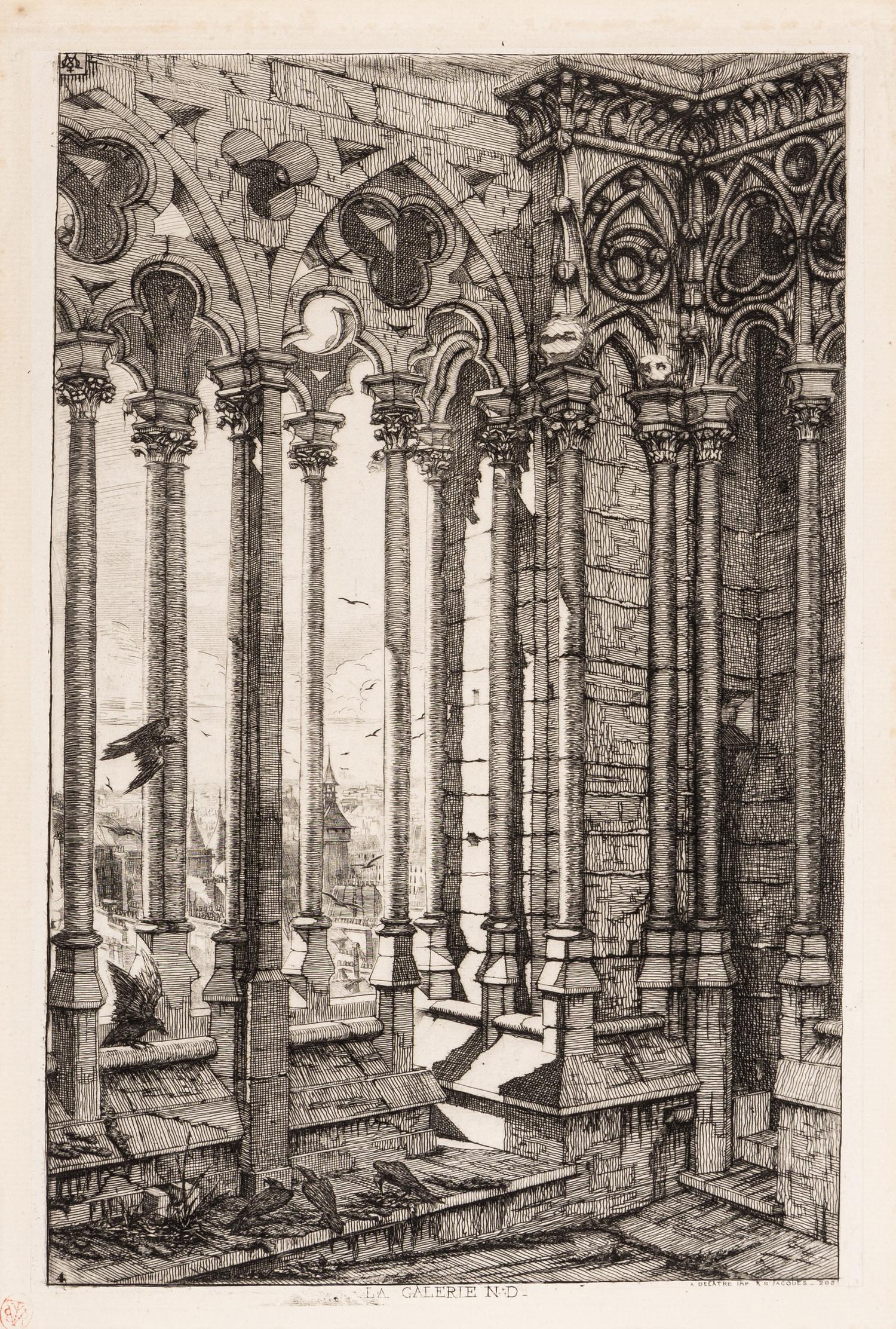A Pair of Prints (La Tour de L’Horloge; La Galerie de Notre Dame)
