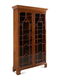 A Burton-Ching Ltd. George III Style Carved Vitrine Cabinet