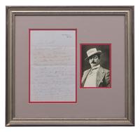 [Music] Puccini, Giacomo. Group of 2 Signed Items