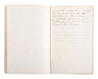[CIVIL WAR]. Travel journal of Confederate veteran "Uncle Jack" Hall, 1895.
