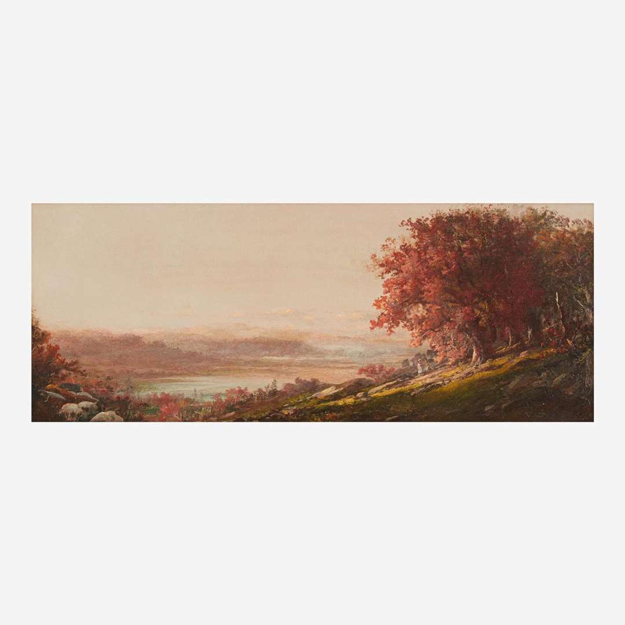 Worthington Whittredge (American, 1820–1910) Along the Hudson in Fall