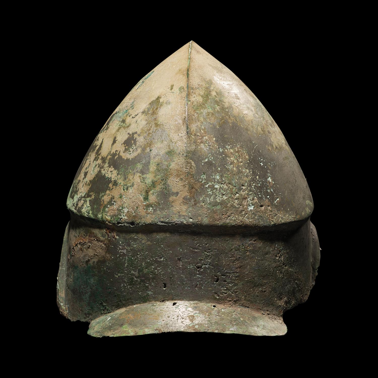 A Chalcidian Tinned Bronze Helmet