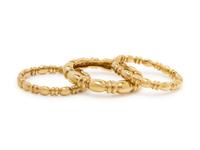 YELLOW GOLD RING SET