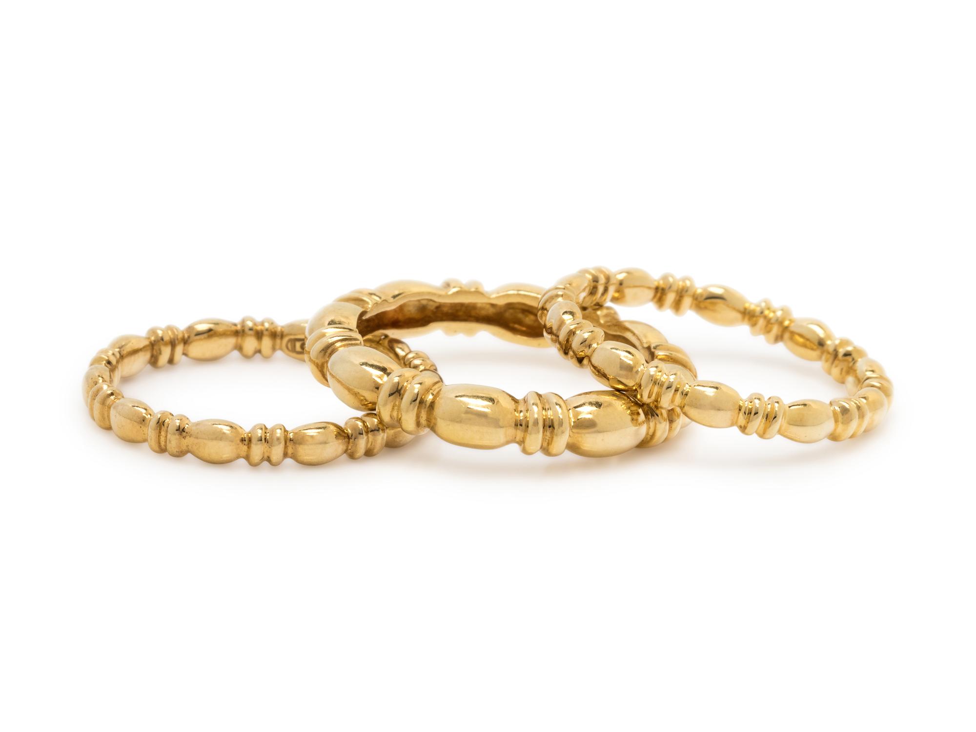YELLOW GOLD RING SET