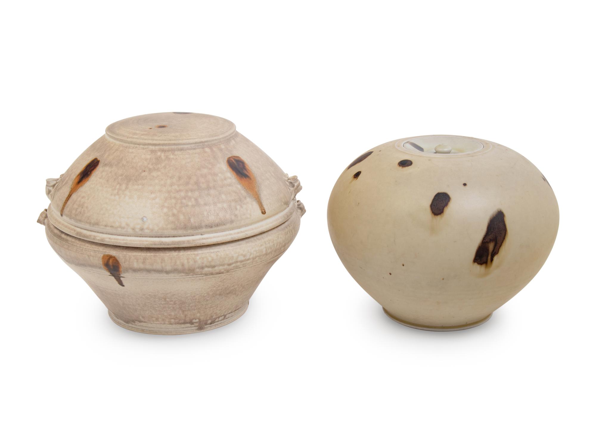 Two Lidded Vases