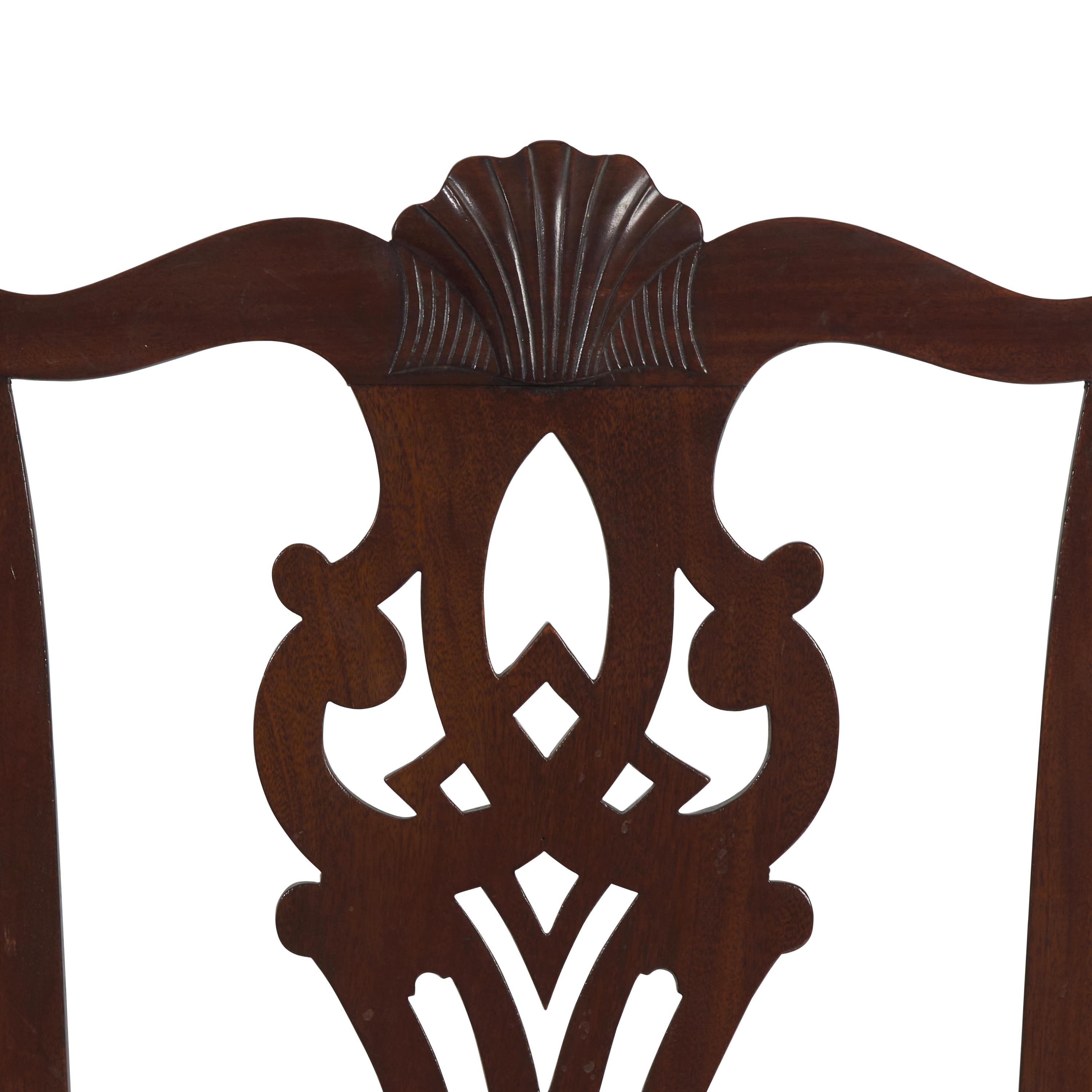 A Chippendale Carved Mahogany Side Chair
