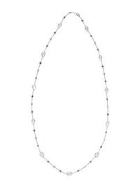 MOONSTONE, SAPPHIRE, AND DIAMOND NECKLACE