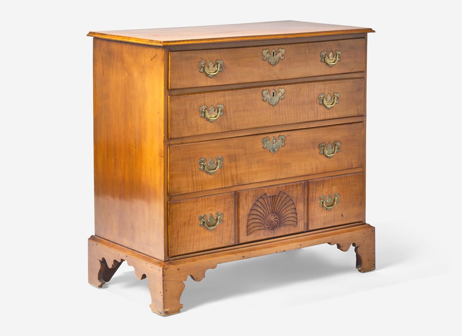 A Chippendale Maple Chest of Drawers