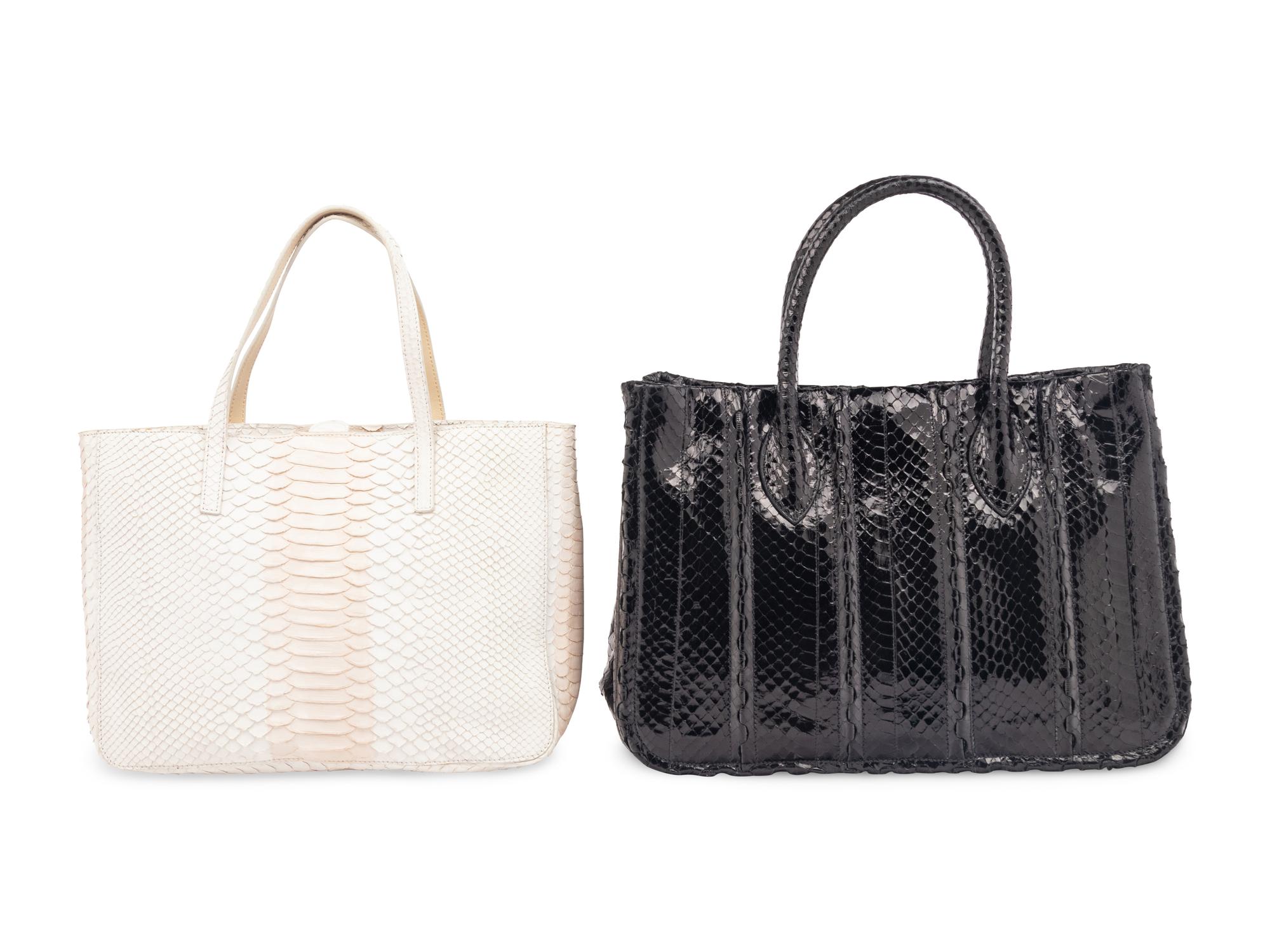 Two Alaïa Snakeskin Totes