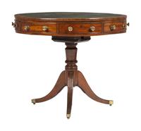 A Regency-Style Mahogany Veneered Rent Table