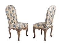 A Pair of Venetian Painted Side Chairs