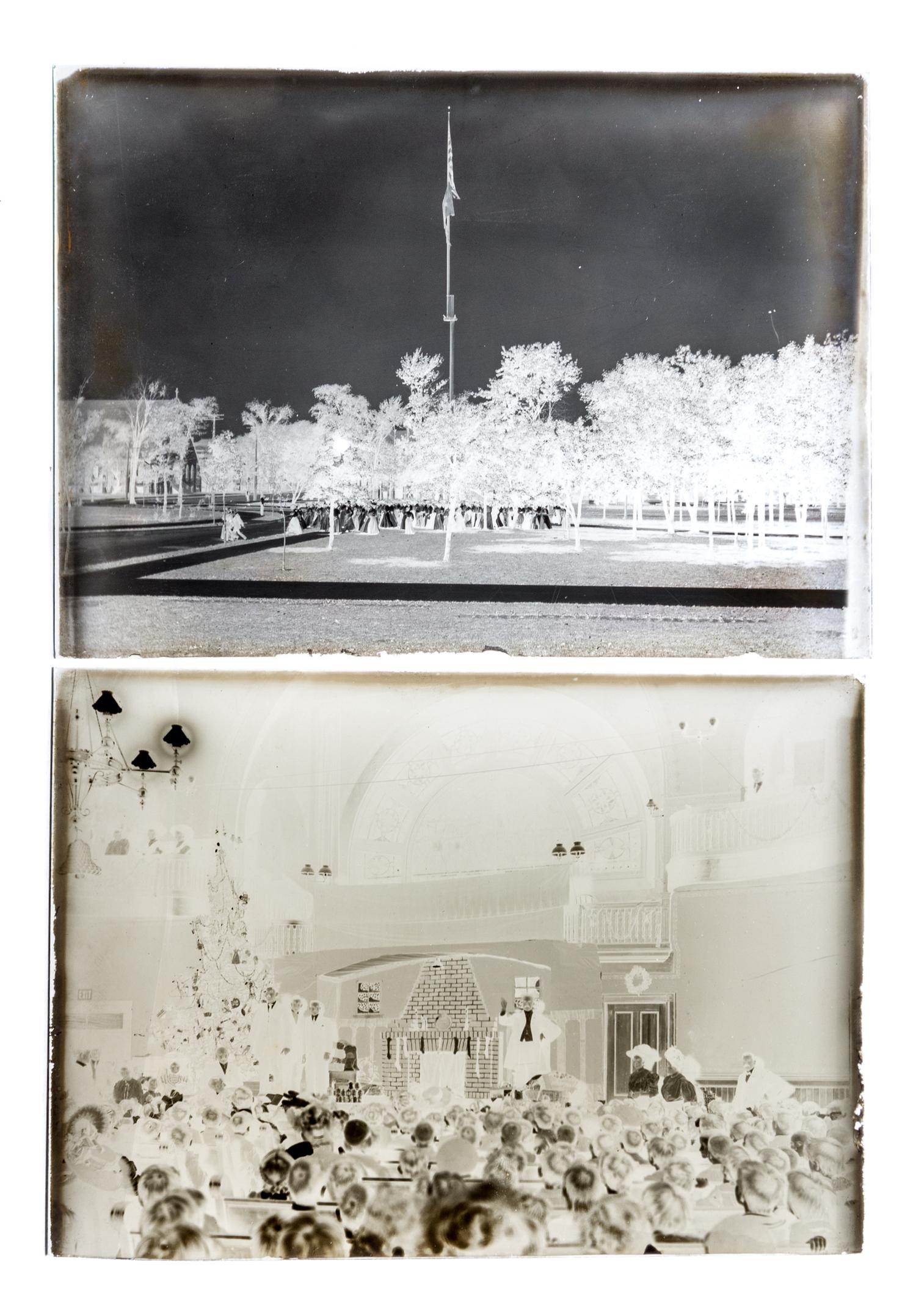 (CHICAGO, PHOTOGRAPHY). A collection of glass plate negatives depicting the Chicago Harbor and boats. Chicago, c. 1890-1905.