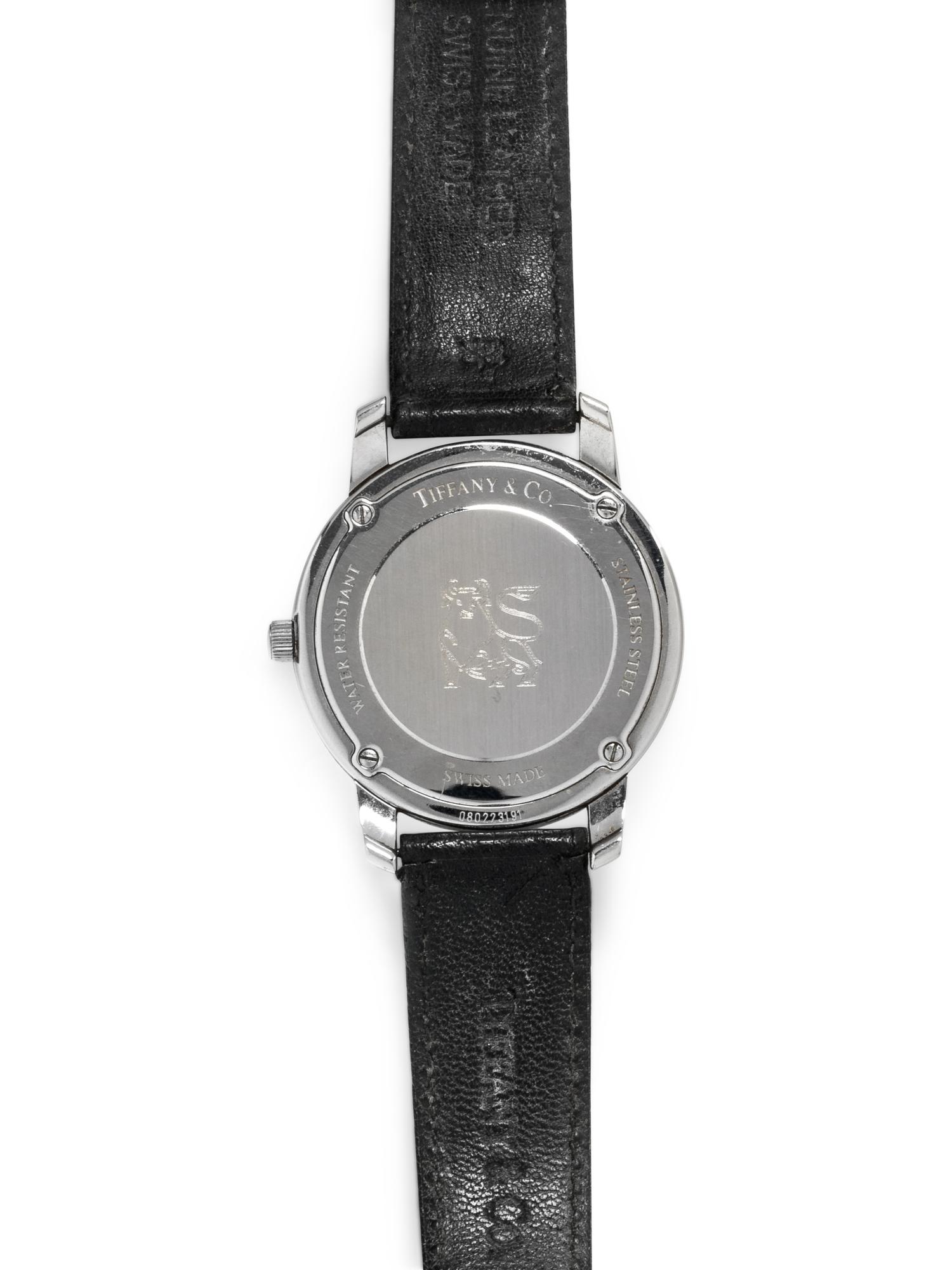 TIFFANY & CO., STAINLESS STEEL 'ATLAS' WRISTWATCH
