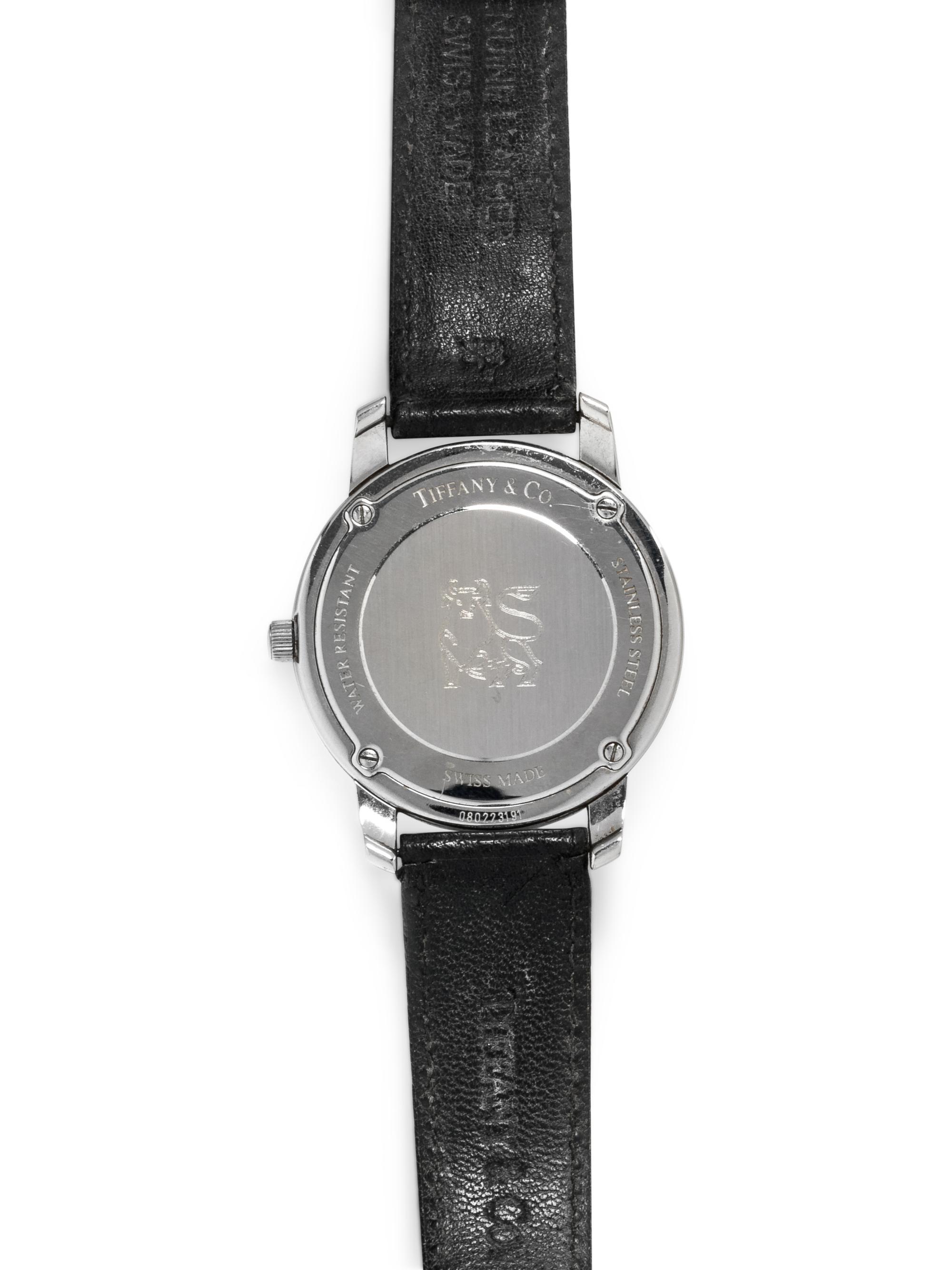 TIFFANY & CO., STAINLESS STEEL 'ATLAS' WRISTWATCH