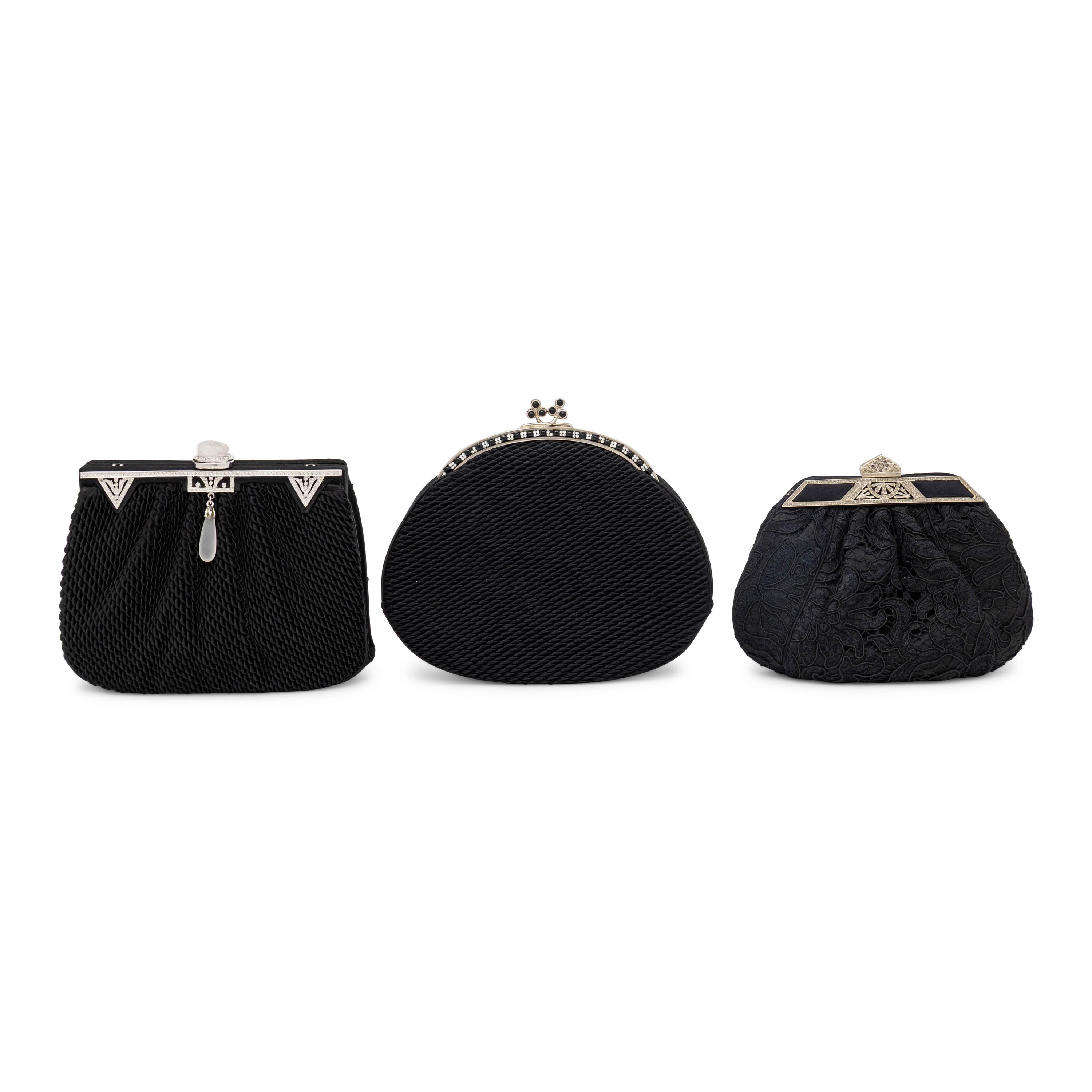 Judith Leiber, Three Black Evening Bags