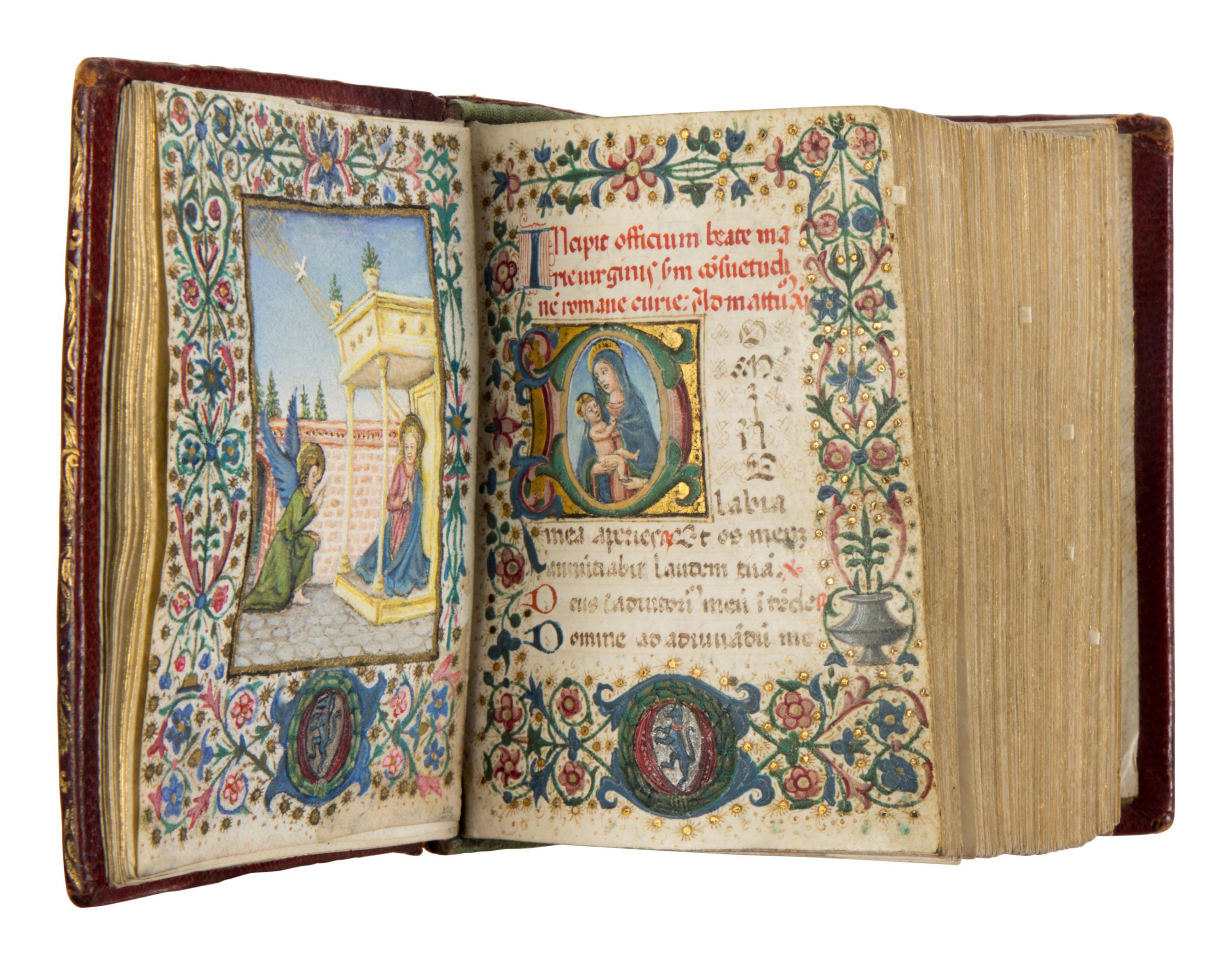 FLORENTINE WORKSHOP Book of Hours, in Latin, illuminated manuscript on parchment [Italy, Florence, c. 1490]