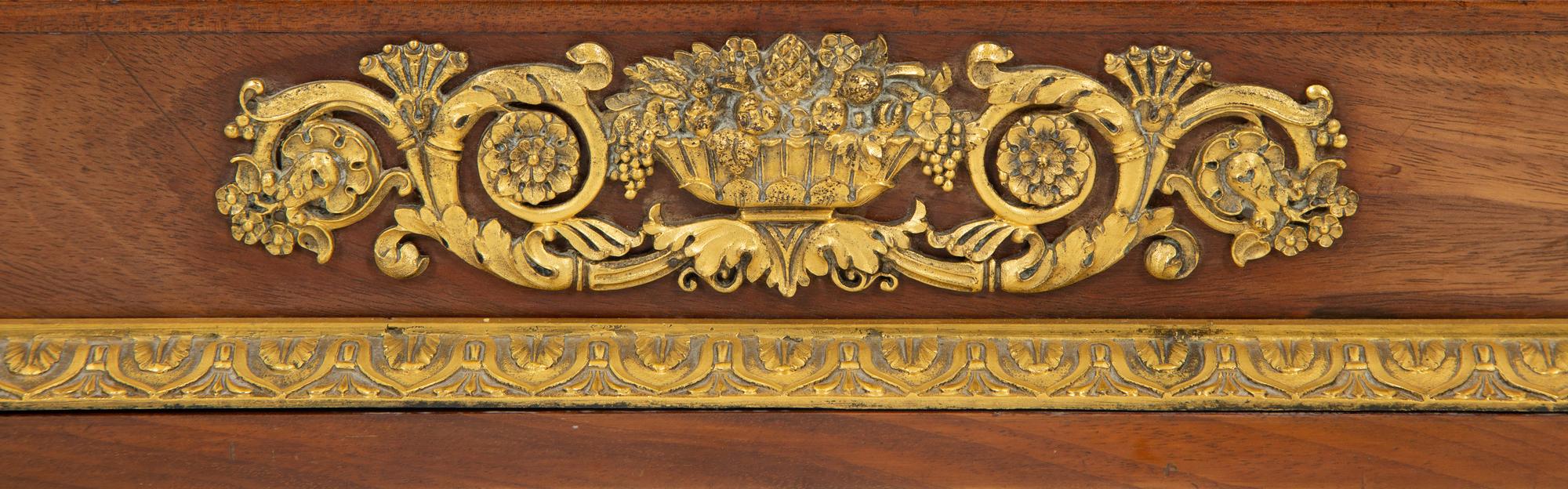 A Regency Gilt Bronze and Mahogany Ink Stand