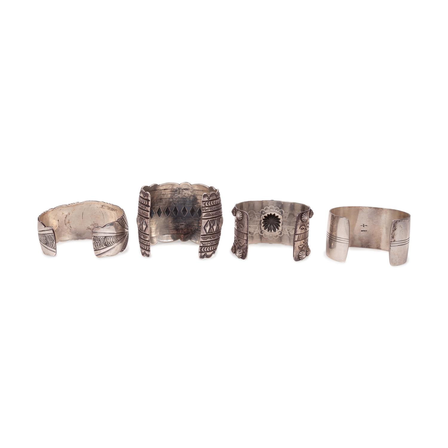 Navajo Sterling Silver Cuff Bracelets