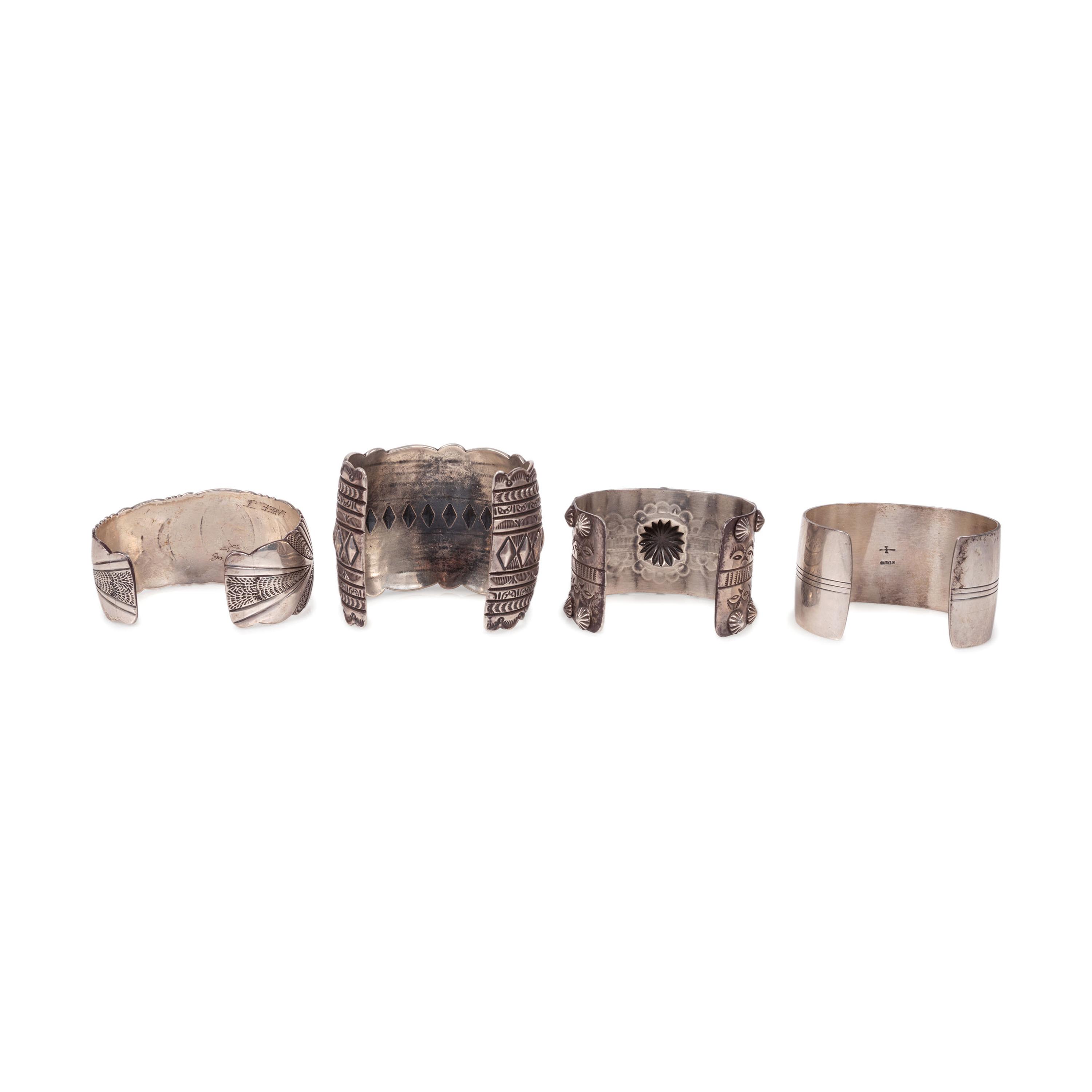 Navajo Sterling Silver Cuff Bracelets